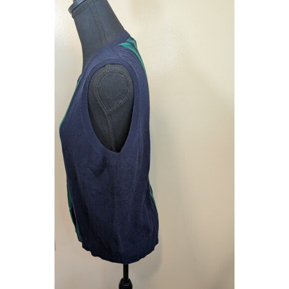 J. Crew Collection Women Sweater Top Italian Cashmere Striped Crew Neck Size XL - Picture 4 of 8